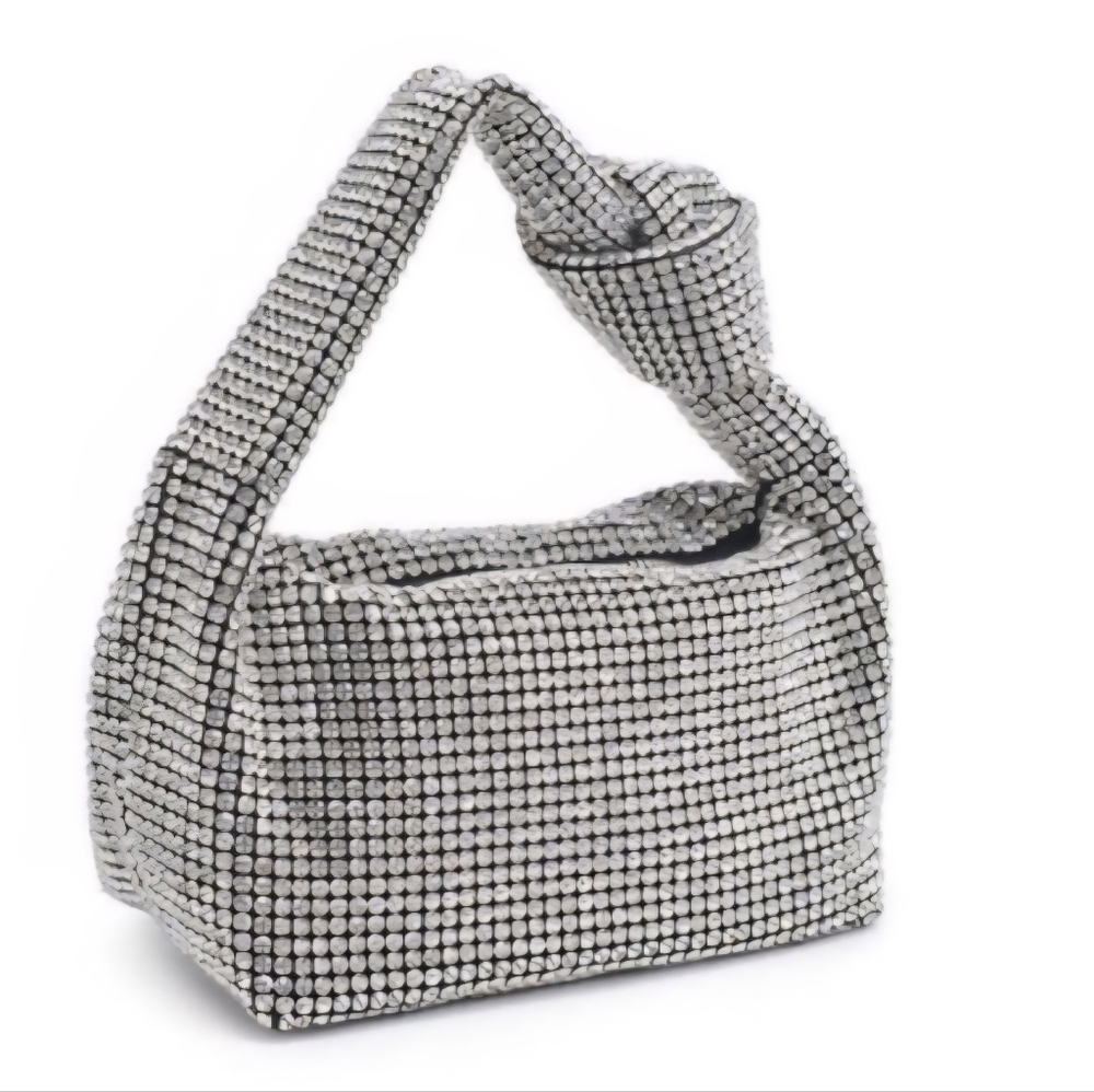Elegant Silver Women's Evening Bag - Material: Rhinestones -NEW YEARS EVE!!!!